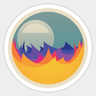 Burning Sea Sticker